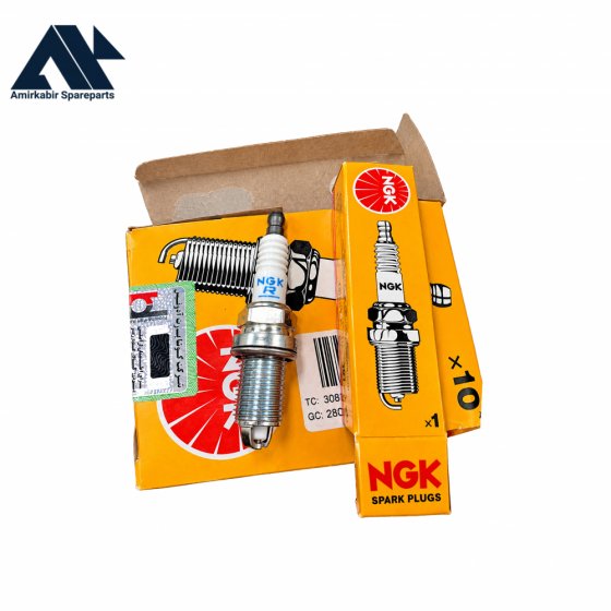 شمع دوپلاتین NGK (2288) اصلی ژاپن (لیبل همیار حامی) (مناسب برای خودروهای 405 تیپ 2 پراید یورو2 تیبا یورو2)